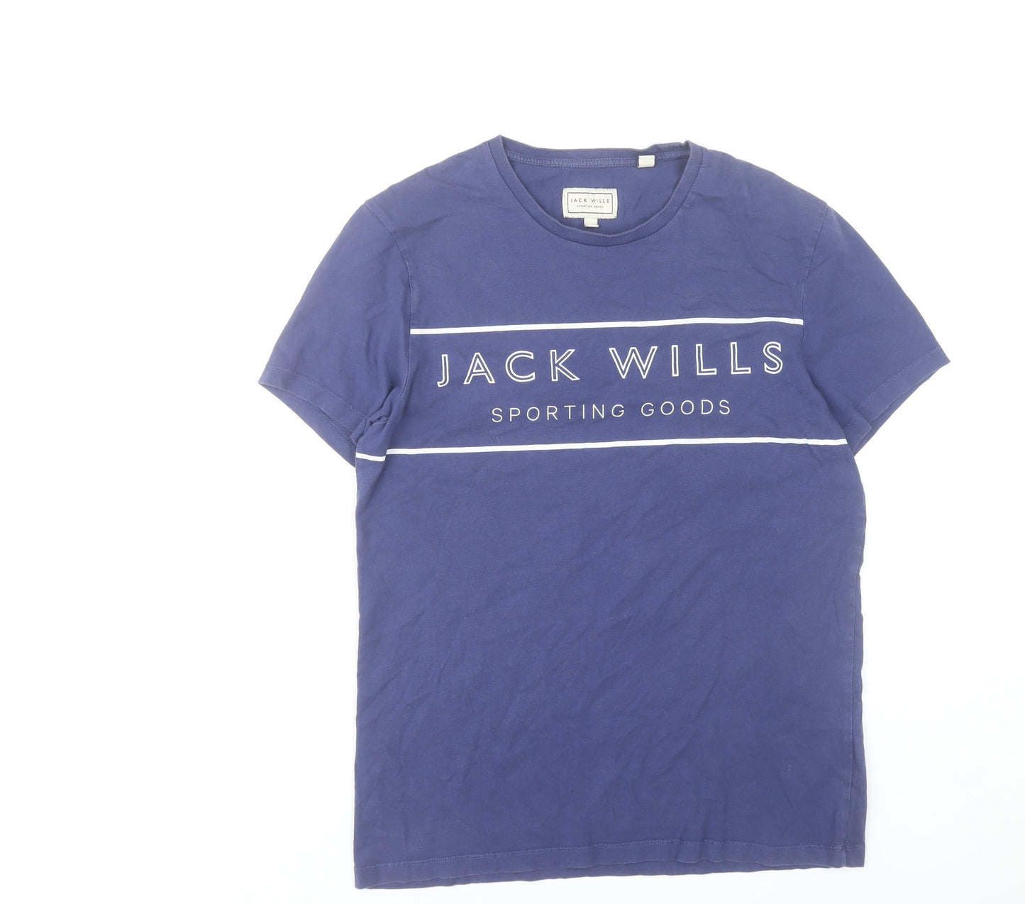 Jack Wills Men’s Blue Small Graphic Logo T-Shirt Cotton