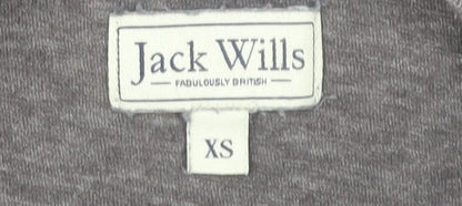 Jack Wills Mens Grey XS Crew Neck Short Sleeve Cotton Blend T-Shirt