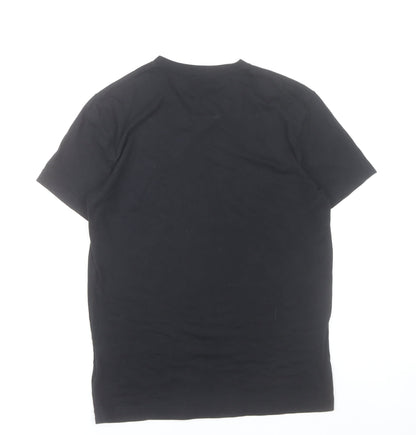 Abercrombie & Fitch Men's Black V-Neck T-Shirt Size S