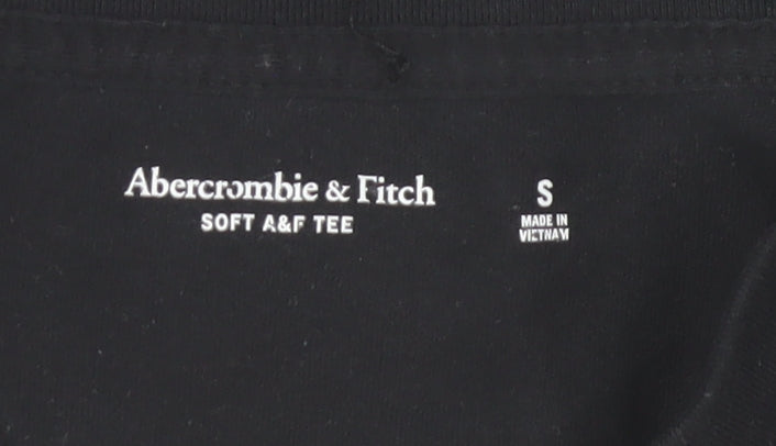 Abercrombie & Fitch Men's Black V-Neck T-Shirt Size S