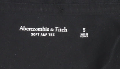 Abercrombie & Fitch Men's Black V-Neck T-Shirt Size S