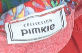 Pimkie Womens Red Floral Off Shoulder Playsuit Size S