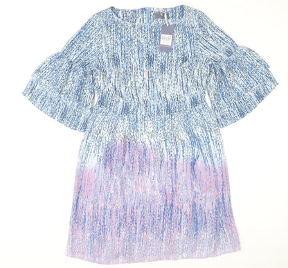 Tu Women’s Multicoloured Size 12 Bell Sleeve Shift Dress
