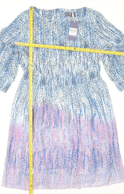Tu Women’s Multicoloured Size 12 Bell Sleeve Shift Dress