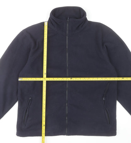 Portwest Men’s Blue Fleece Jacket L 42-44" Regular Fit Full Zip