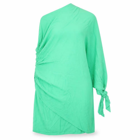 Zara Women’s Green Asymmetric One Shoulder Dress Size 14 Party