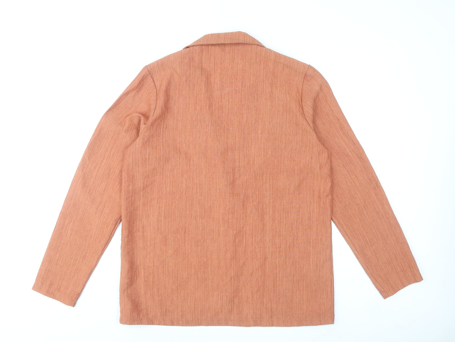 PrettyLittleThing Womens Orange Blazer Size 8 Casual Classic Jacket