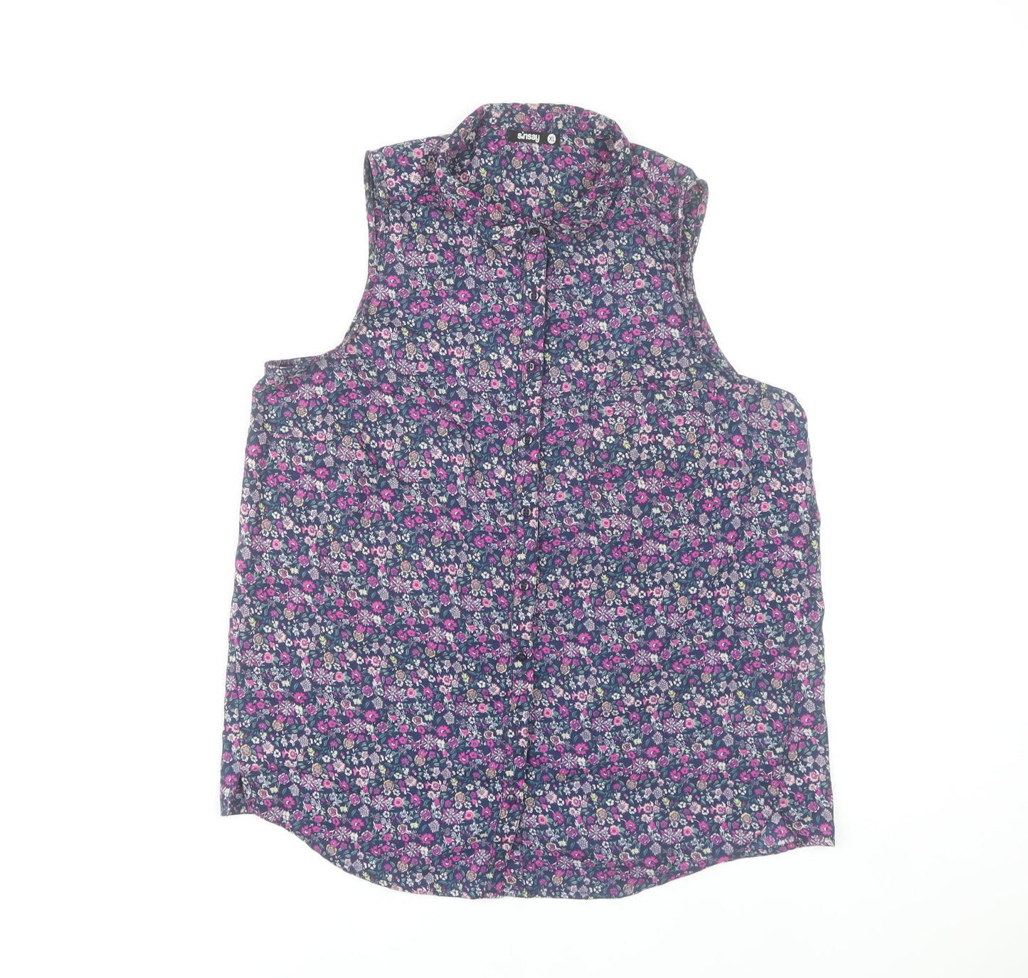 Sinsay Women’s Multicoloured Floral Sleeveless Blouse XL