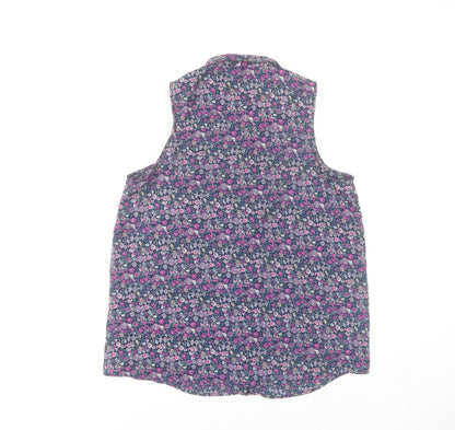 Sinsay Women’s Multicoloured Floral Sleeveless Blouse XL