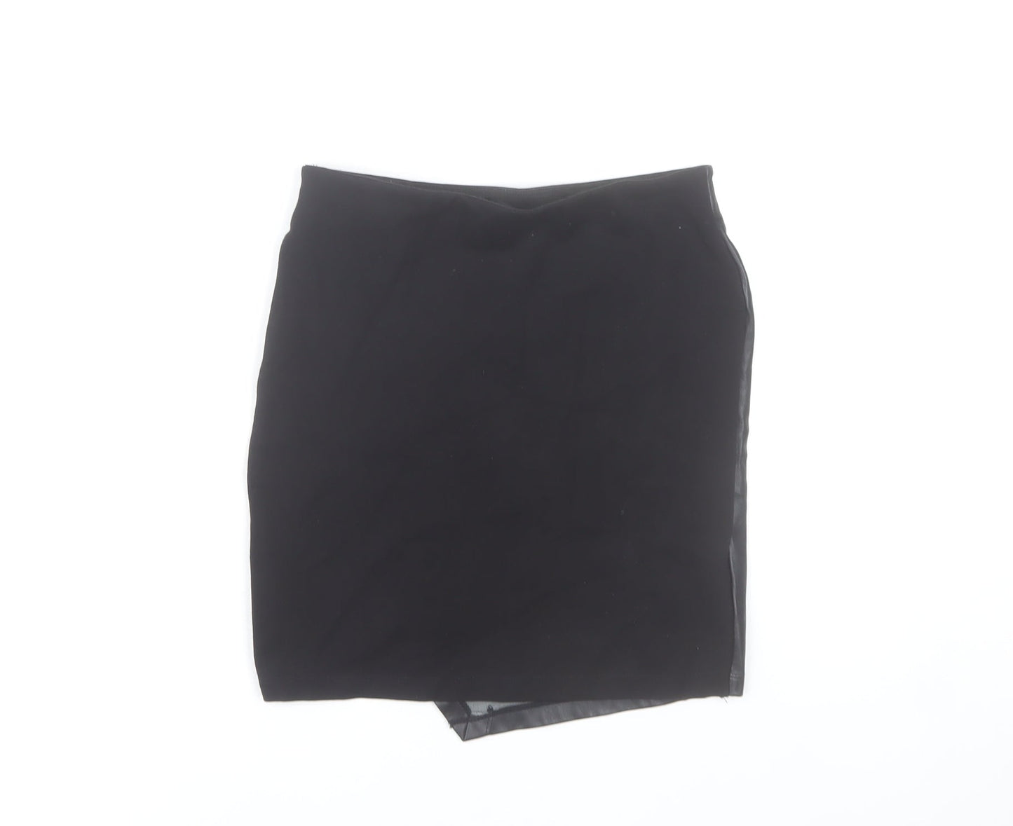 Tally Weijl Women’s Black XS Faux Leather Pencil Mini Skirt