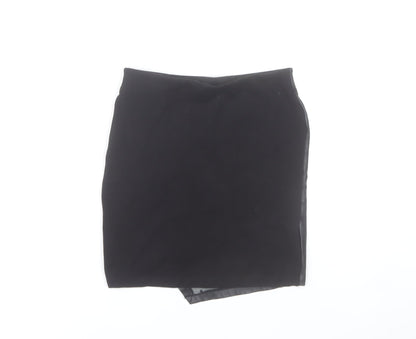 Tally Weijl Women’s Black XS Faux Leather Pencil Mini Skirt