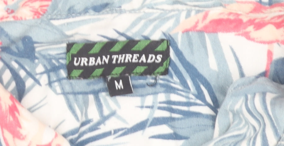 Urban Threads Men's Multicoloured Hawaiian Shirt M Casual Summer