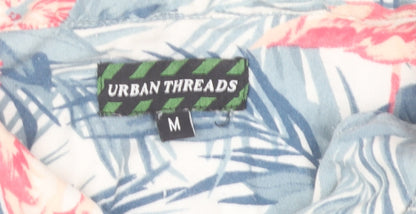 Urban Threads Men's Multicoloured Hawaiian Shirt M Casual Summer