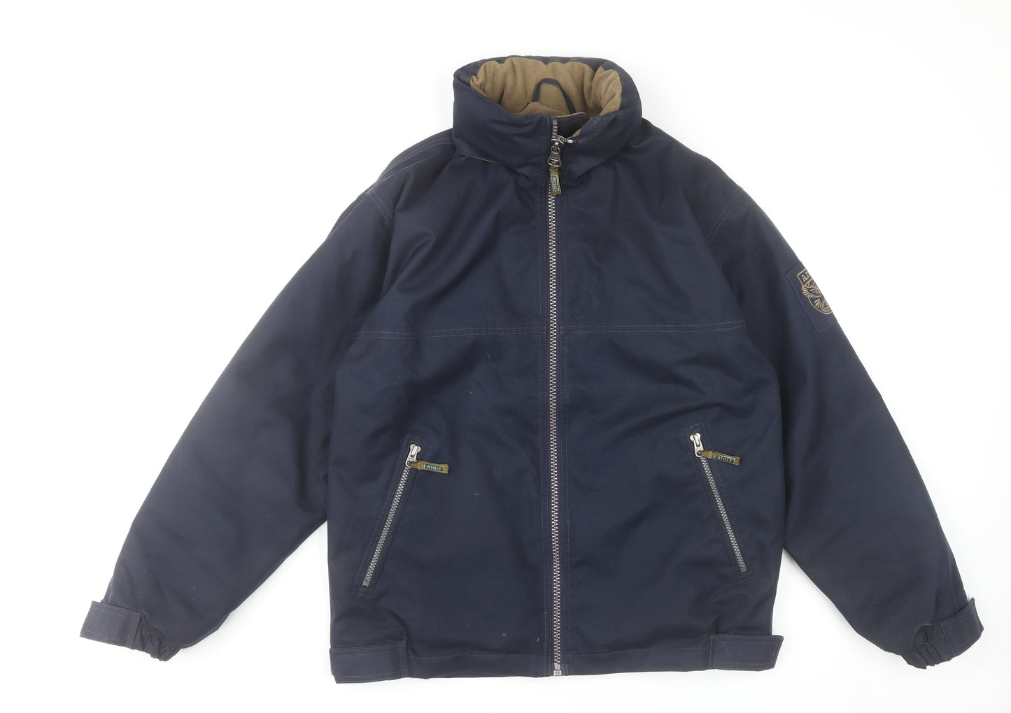 Aigle Men's Blue S 34-35" Basic Jacket Polyester Nylon Winter Casual