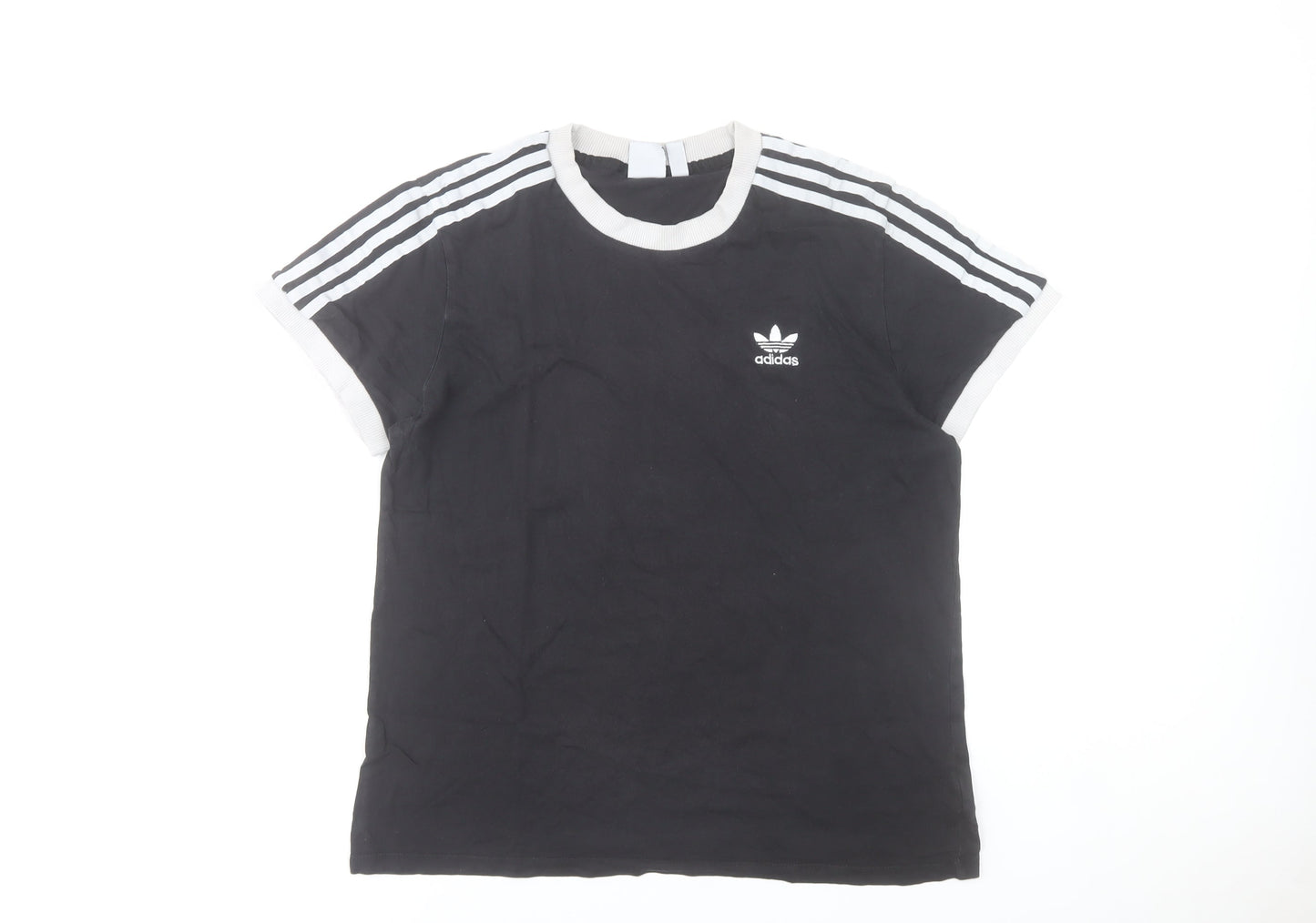 Womens UK Size 12 adidas Black Basic T-Shirt