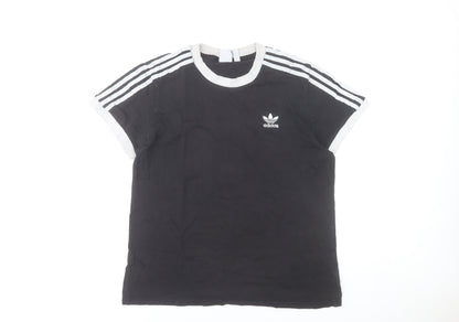 Womens UK Size 12 adidas Black Basic T-Shirt