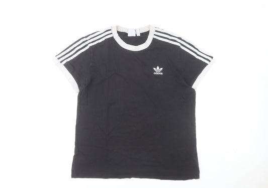 Womens UK Size 12 adidas Black Basic T-Shirt
