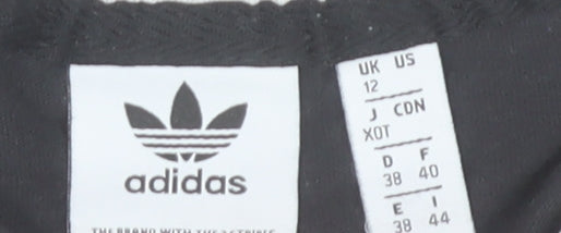 Womens UK Size 12 adidas Black Basic T-Shirt
