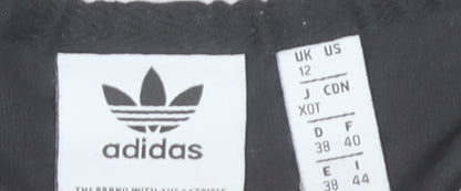 Womens UK Size 12 adidas Black Basic T-Shirt