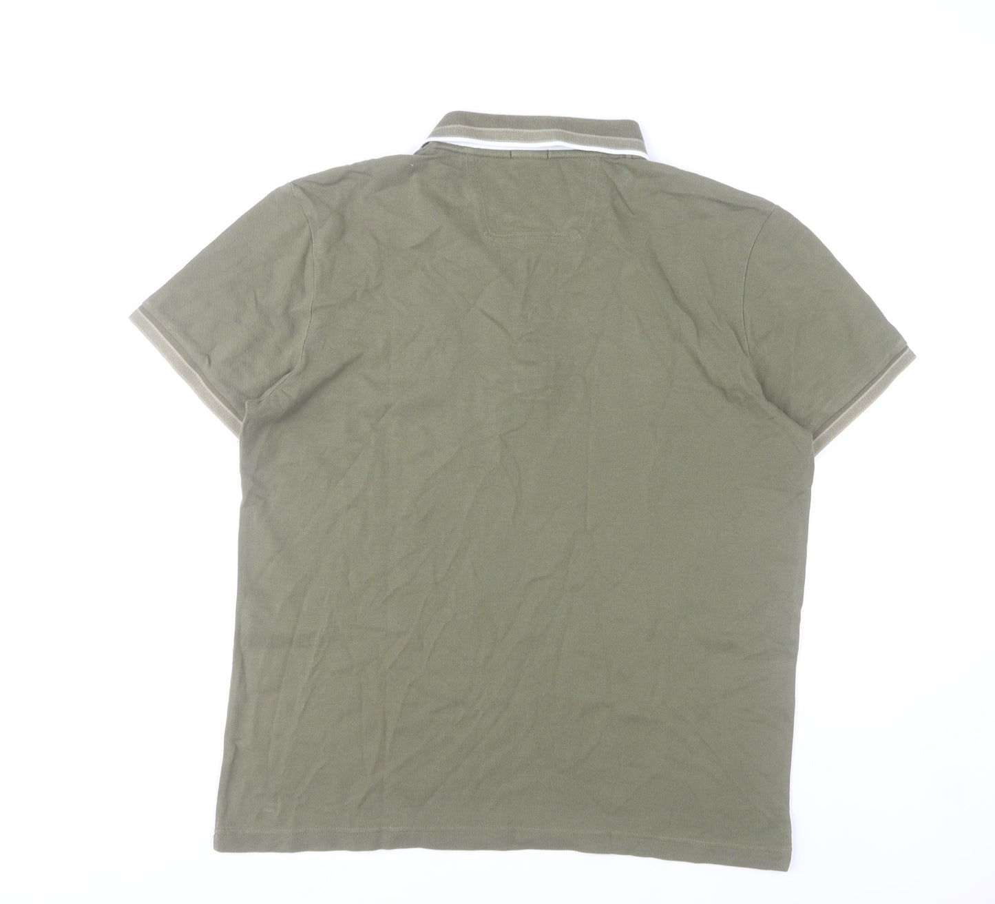 Hugo Boss Men’s Green Polo Shirt XL Regular Fit Cotton