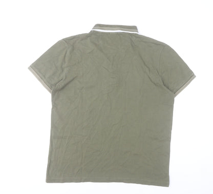 Hugo Boss Men’s Green Polo Shirt XL Regular Fit Cotton