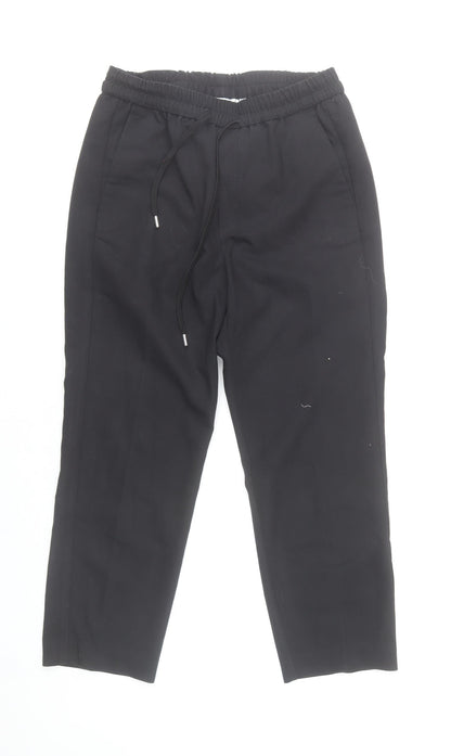 InWear Women’s Black Jogger Trousers Size 8 Elastic Waist Pockets