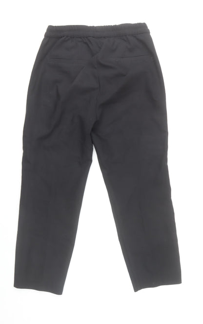 InWear Women’s Black Jogger Trousers Size 8 Elastic Waist Pockets