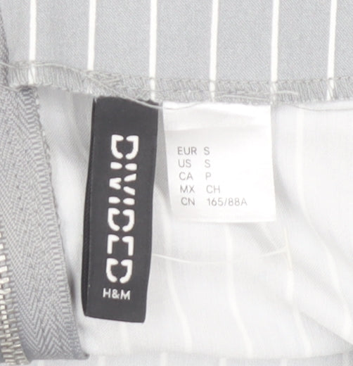 H&M Divided Women’s Grey Strapless Bodycon Dress Size 8