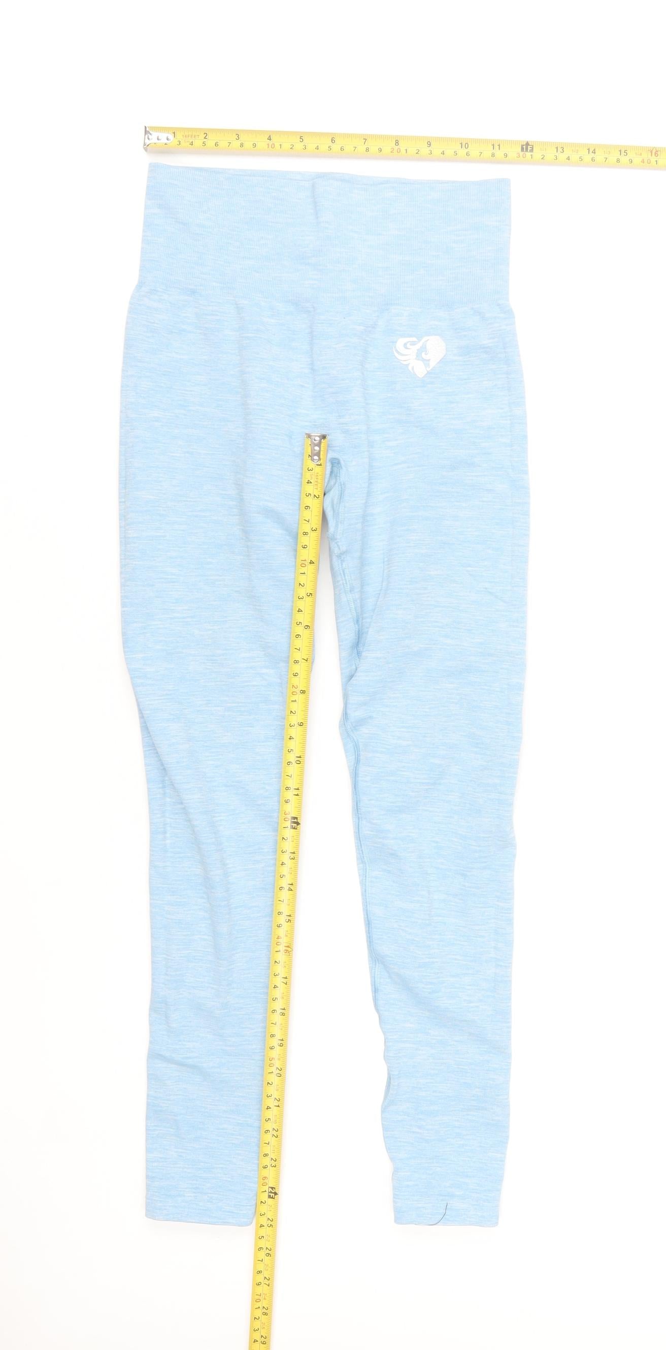 Women's Best Women Blue S Leggings Slim Fit Gym Yoga Activewear