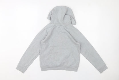 Under Armour Boys Grey Pullover Hoodie Size 8 Years Logo Sportswear