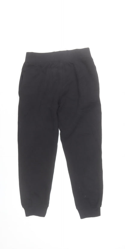 DKNY Boys Black Jogger Trousers 8 Years Cotton Blend Loungewear