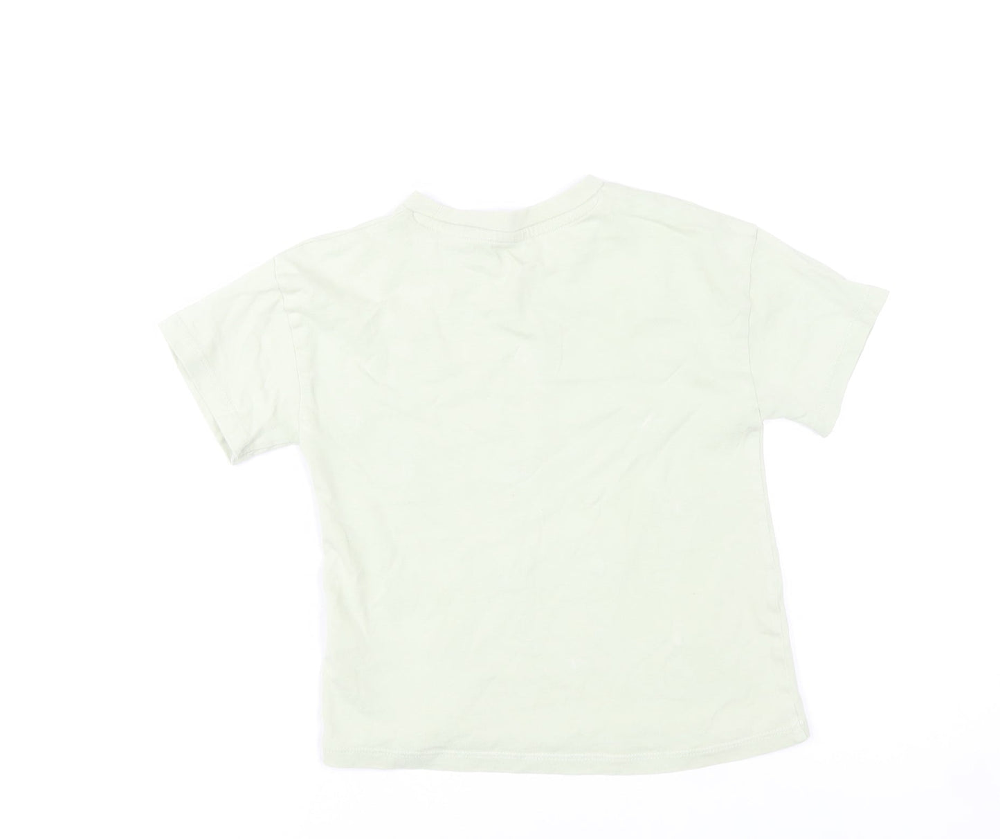 Next Girls Green Butterfly Embroidered Cotton T-Shirt 4 Years