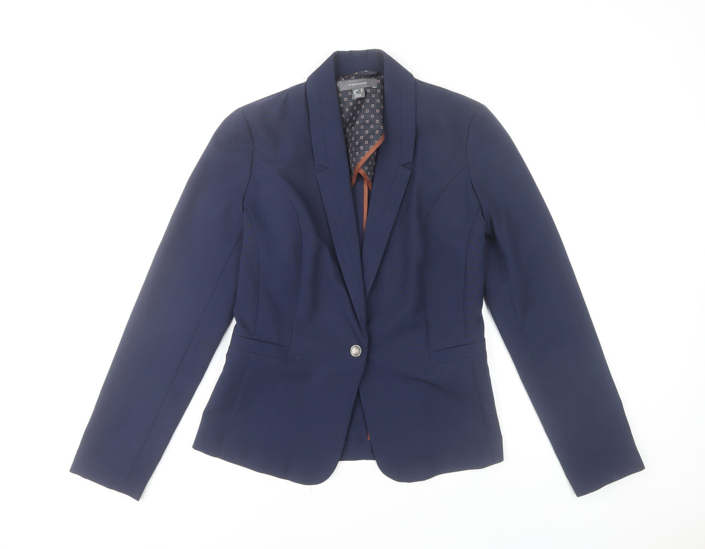 Atmosphere Women's Blue Size 10 Tailored Blazer Jacket