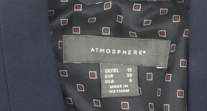 Atmosphere Women's Blue Size 10 Tailored Blazer Jacket