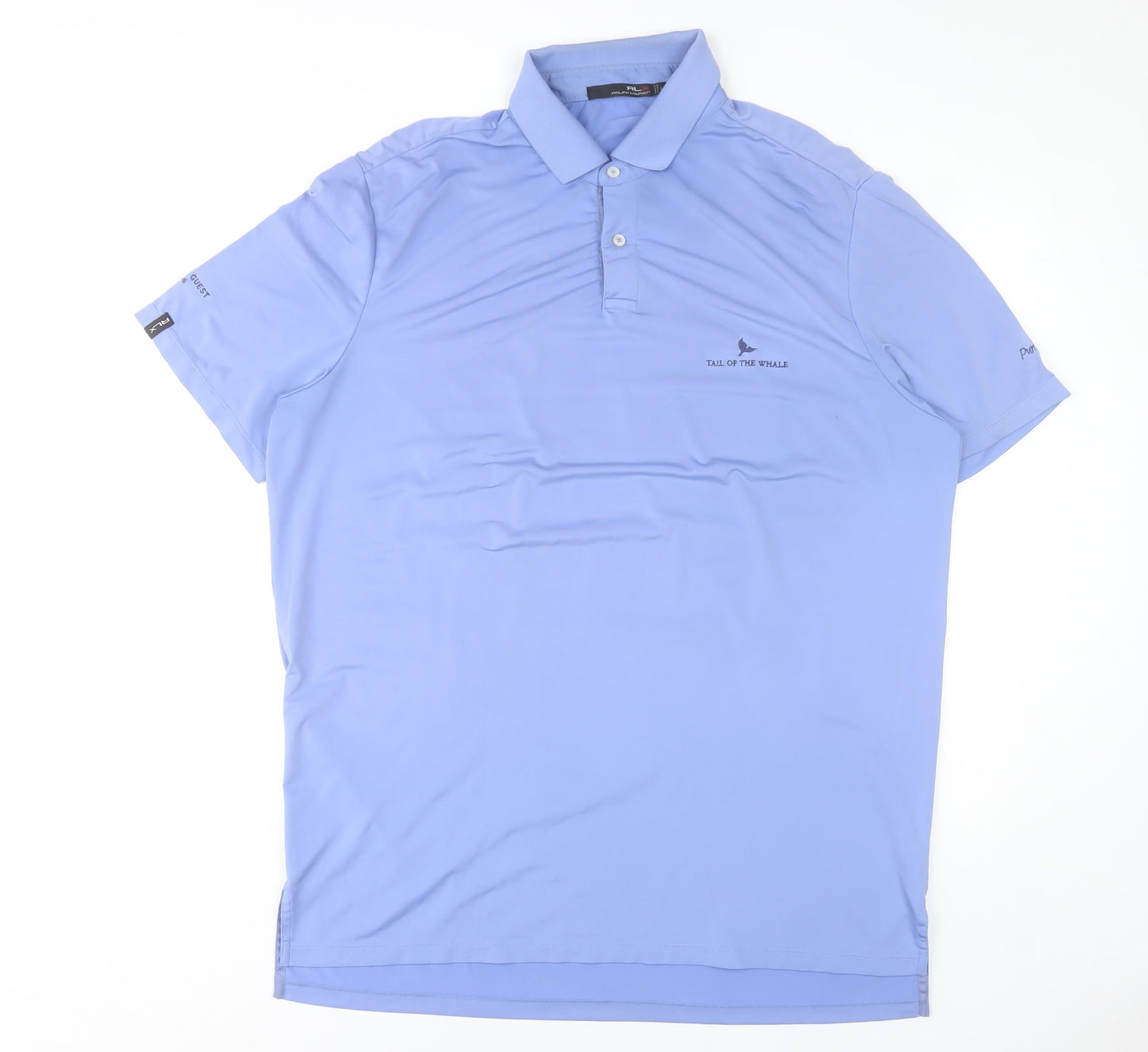 Ralph Lauren RLX Men’s Blue Polo Shirt L Sports Golf Stretch