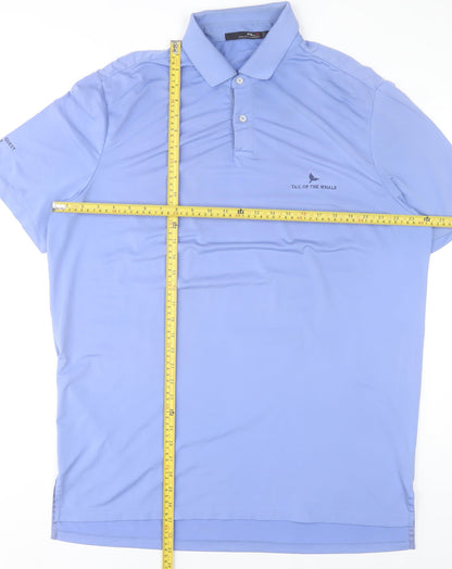 Ralph Lauren RLX Men’s Blue Polo Shirt L Sports Golf Stretch