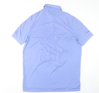 Ralph Lauren RLX Men’s Blue Polo Shirt L Sports Golf Stretch