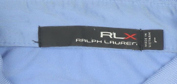 Ralph Lauren RLX Men’s Blue Polo Shirt L Sports Golf Stretch