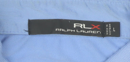 Ralph Lauren RLX Men’s Blue Polo Shirt L Sports Golf Stretch