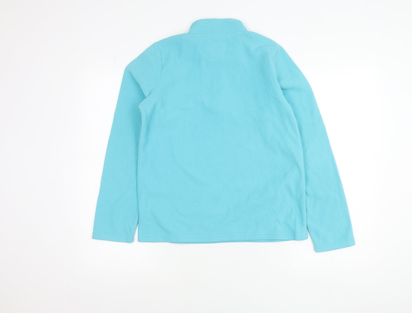 Peter Storm Girls Blue Fleece 13 Years 1/2 Zip Lightweight Sweatshirt