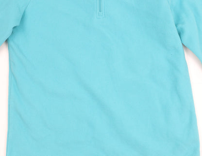 Peter Storm Girls Blue Fleece 13 Years 1/2 Zip Lightweight Sweatshirt