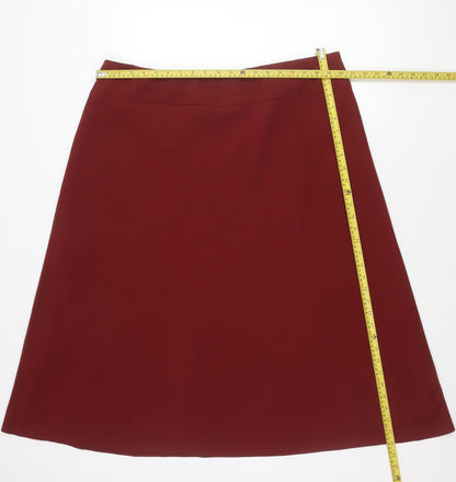 Marks and Spencer Women’s Red Size 20 Pencil Knee Length Skirt