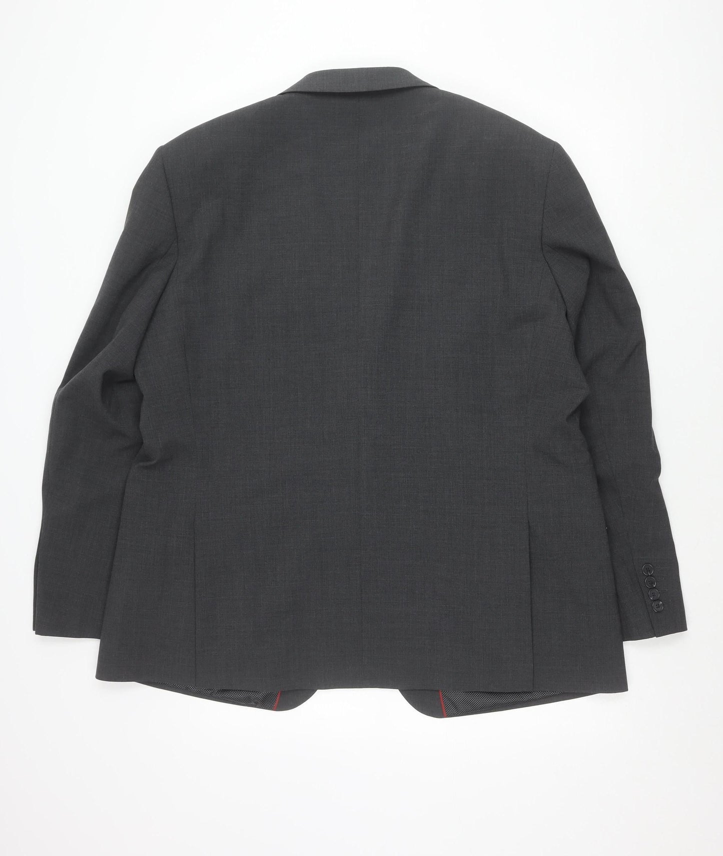 Marks and Spencer Men’s Grey Wool Blend Suit Jacket 46 Chest 3XL