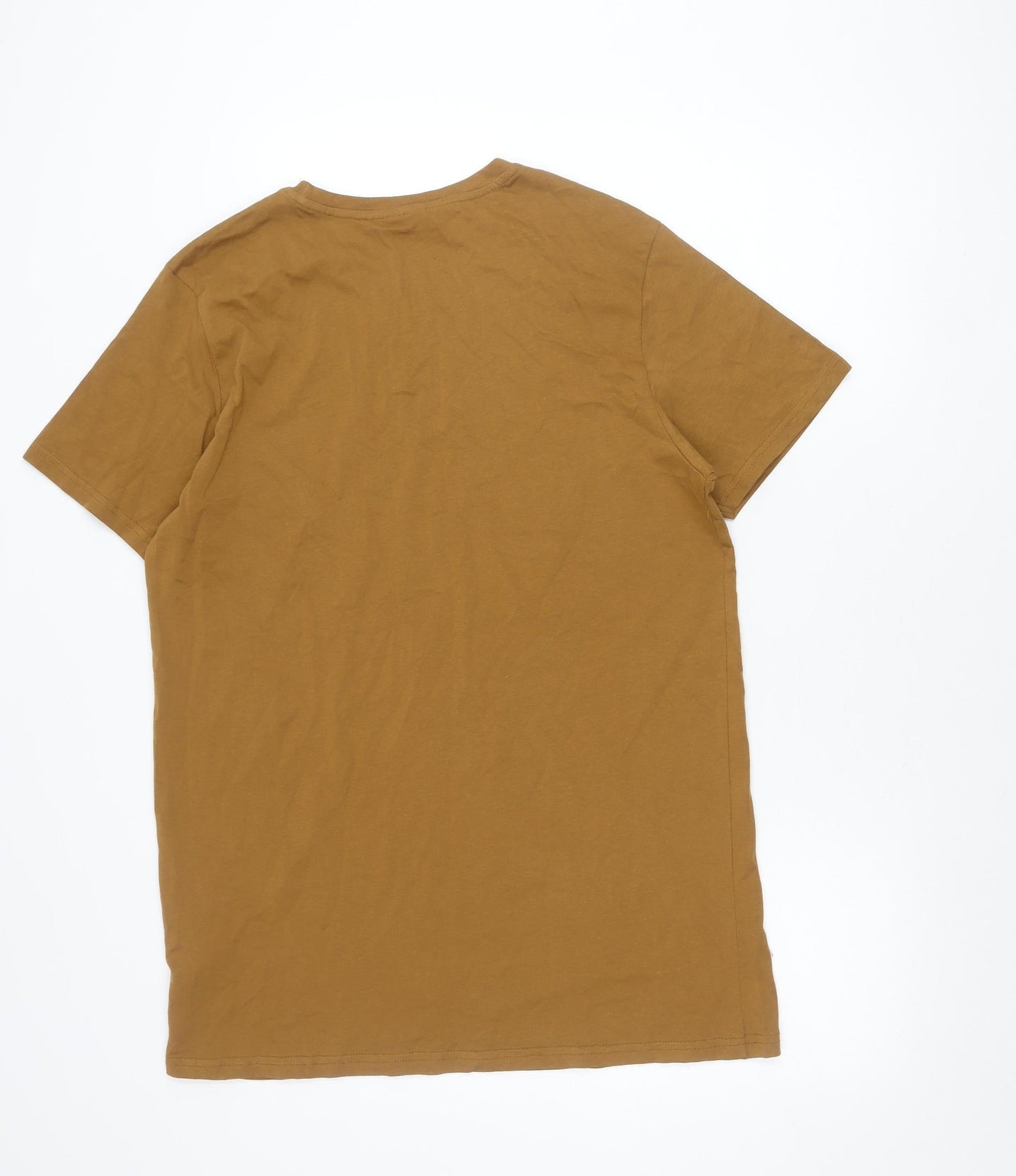 Alphar One Mens Brown XL Graphic Sports Racing T-Shirt