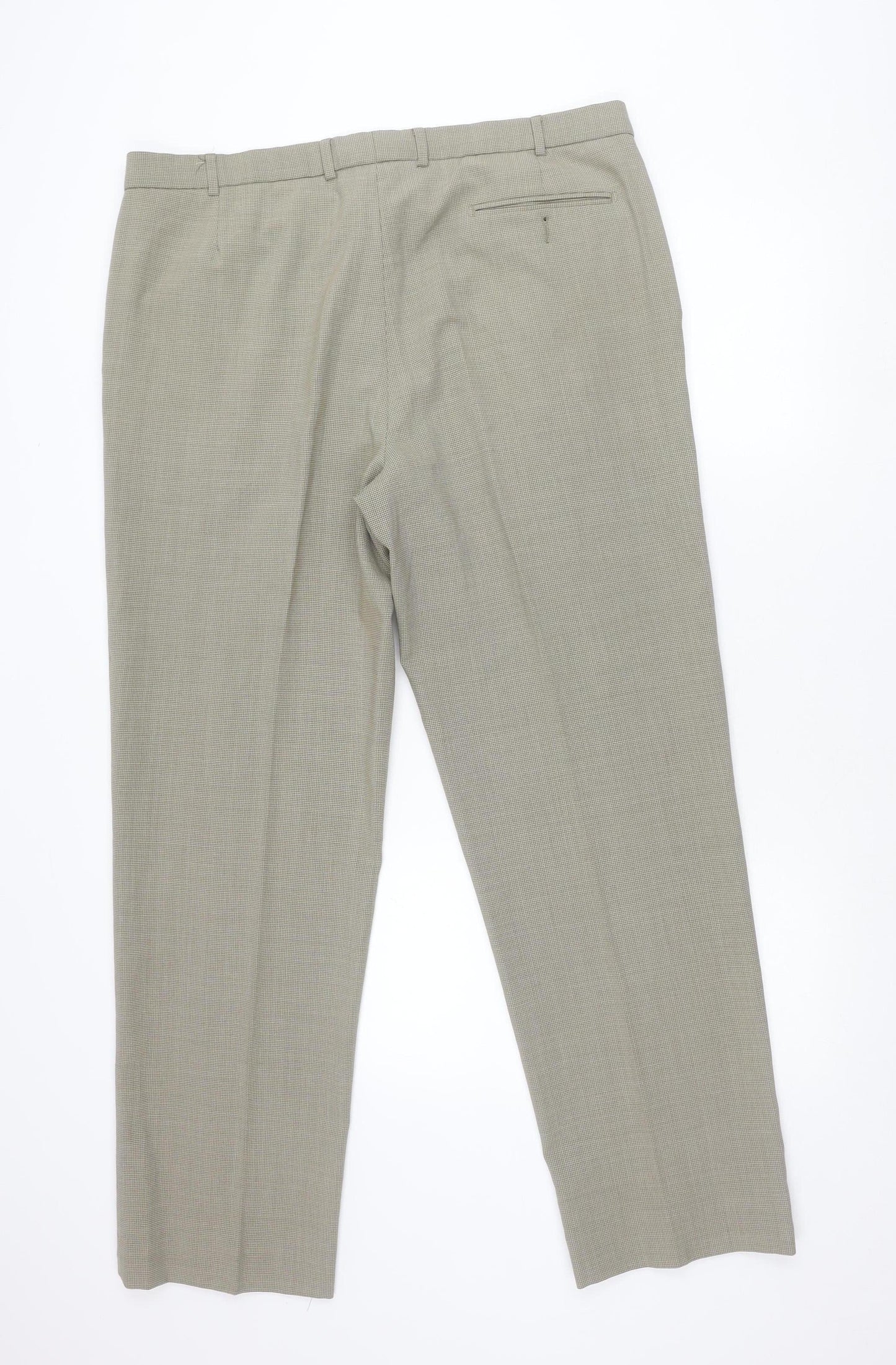 Marks and Spencer Womens Beige Wool Blend Dress Pants Size 16