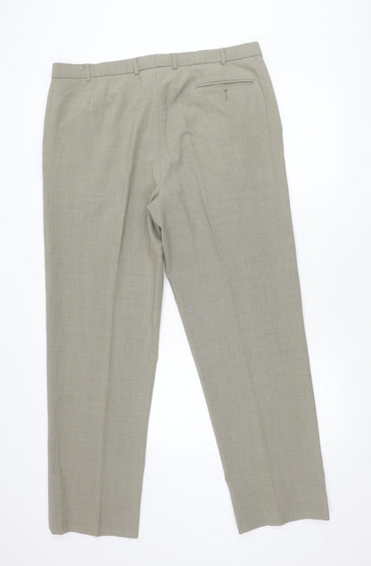 Marks and Spencer Womens Beige Wool Blend Dress Pants Size 16