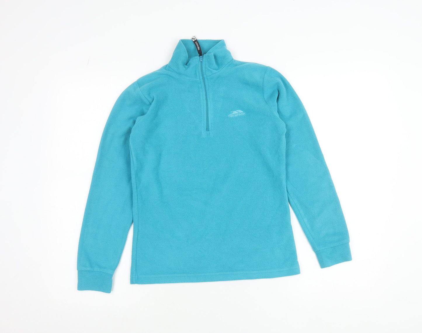 Trespass Boys Blue Fleece 1/2 Zip Sweatshirt 11-12 Years Outdoor Winter