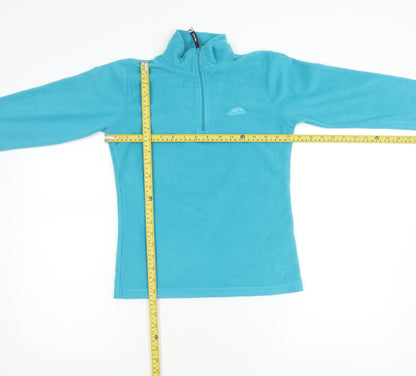 Trespass Boys Blue Fleece 1/2 Zip Sweatshirt 11-12 Years Outdoor Winter