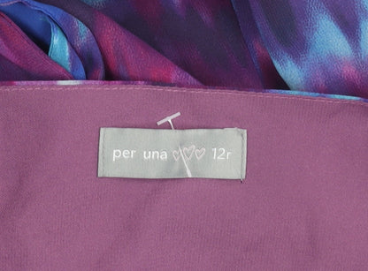 Marks and Spencer Women’s Multicoloured Size 12 A-Line Midi Dress