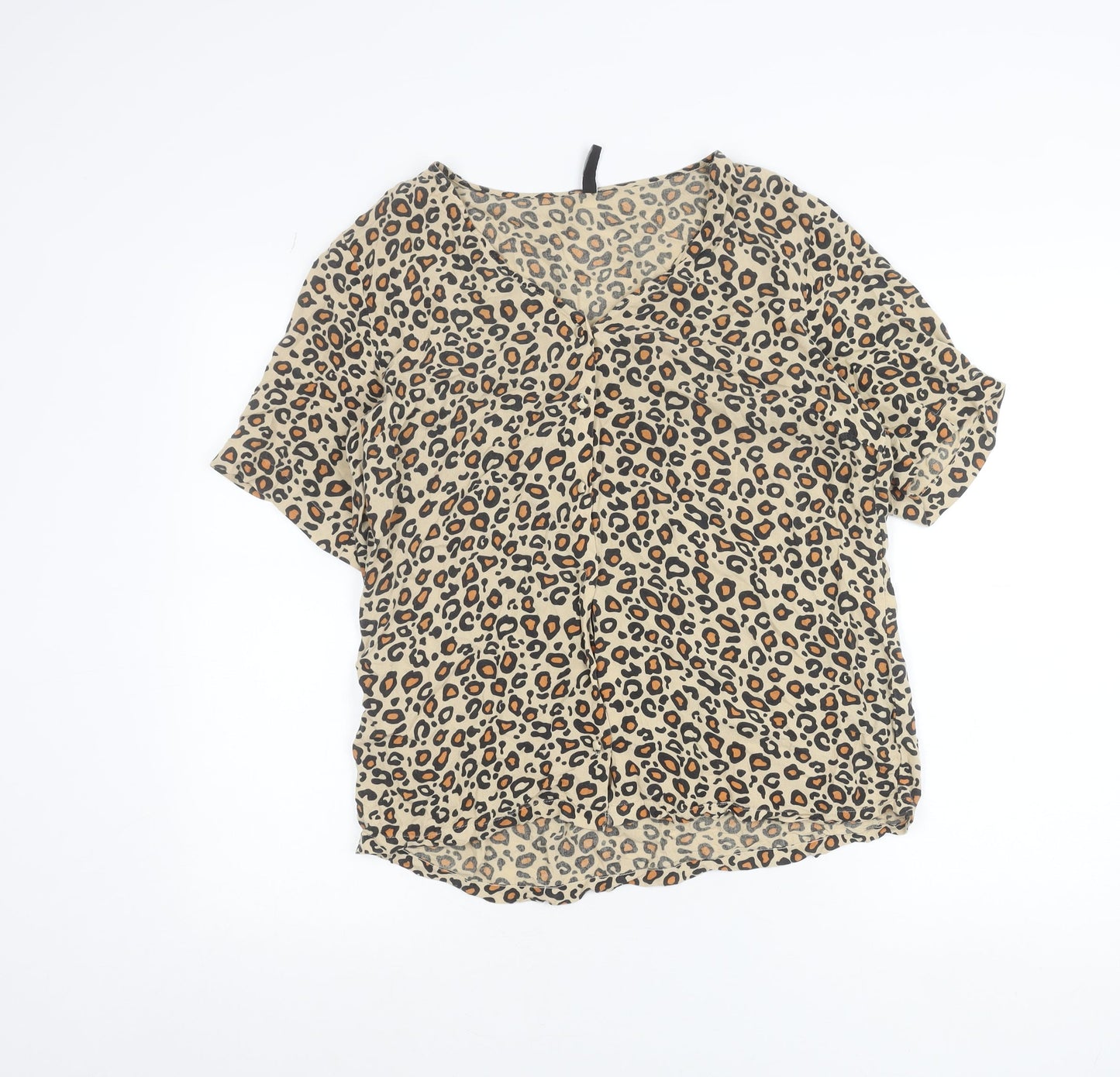 Pieces Women’s Multicoloured Leopard Print Viscose Blouse S